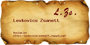 Levkovics Zsanett névjegykártya
